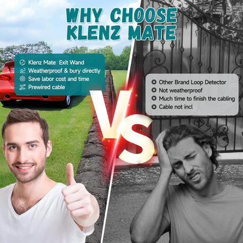 KlenzMate 50ft cable and connectors provide durable, weatherproof connections for gates.