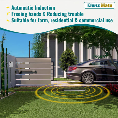 KlenzMate buried ground probe installed beside the lane for discreet sensing.
