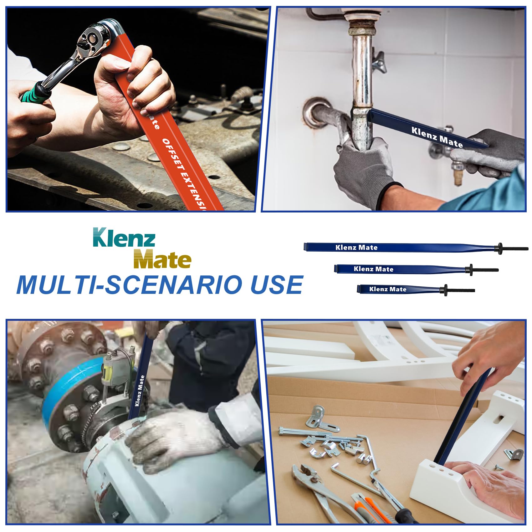 KlenzMate tool clamps nuts, bolts, and hoses with steady control.