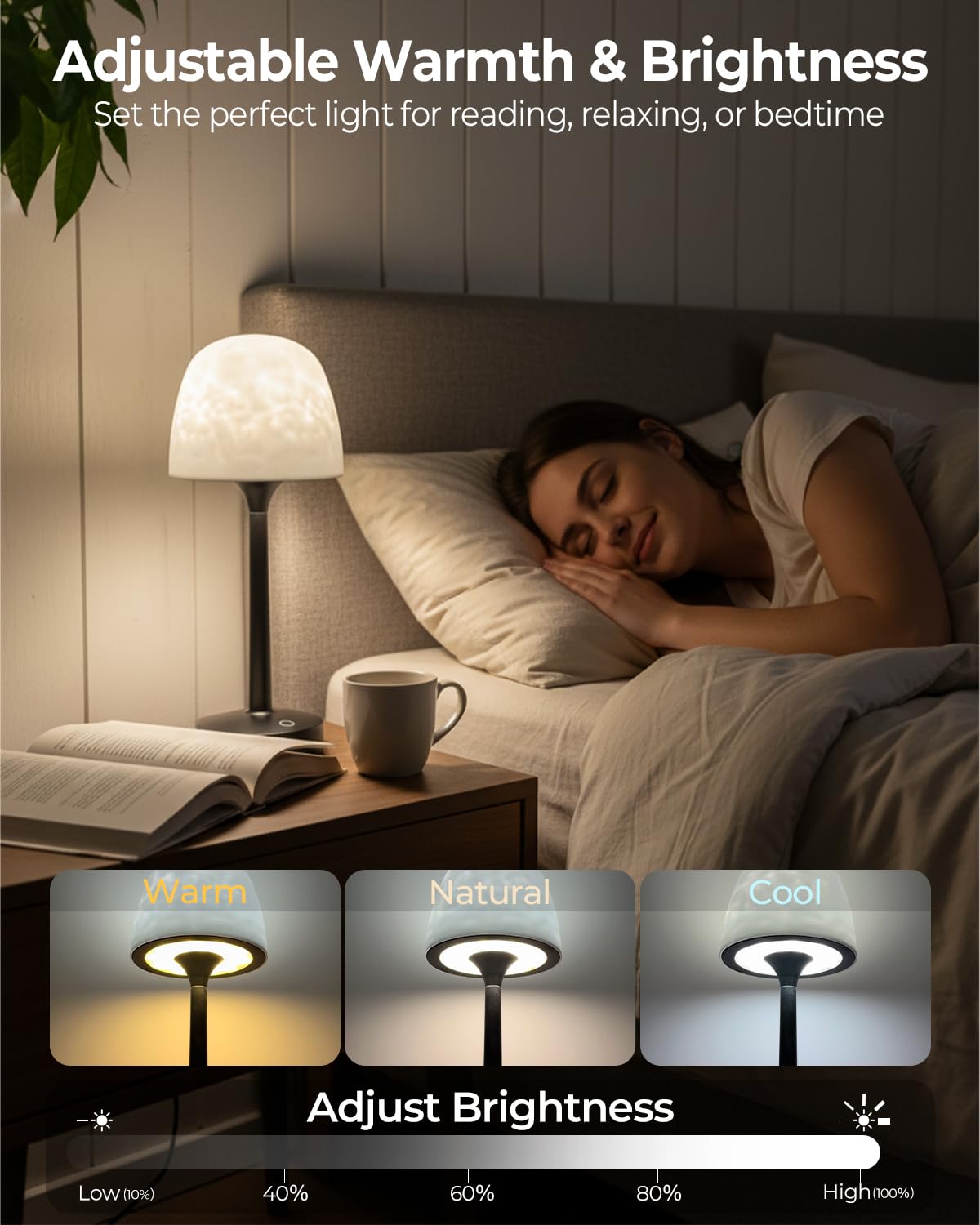 Kleqop ambient mood light creates spa-like bathroom atmosphere