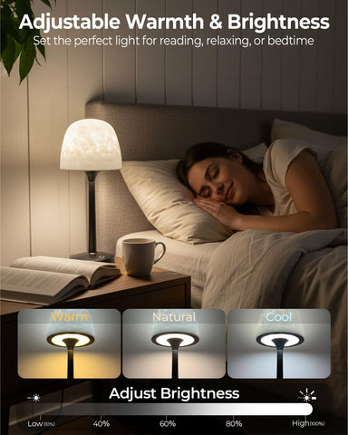 Kleqop ambient mood light creates spa-like bathroom atmosphere