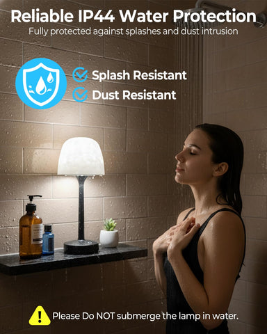 Kleqop shower lamp touch control for quick mood lighting in the shower