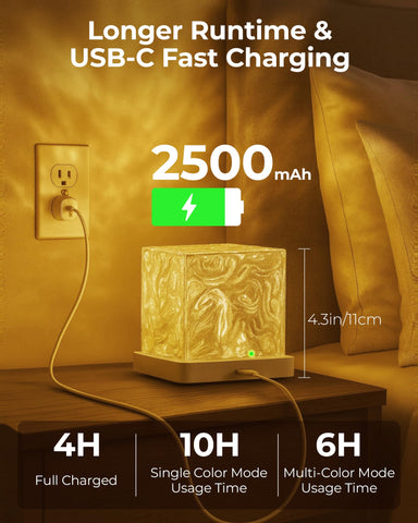 Kleqop Wireless bathroom light for a cord-free, safe shower setup.