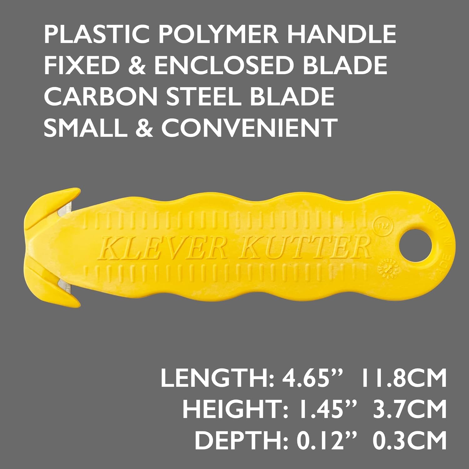 Klever Kutter non-changeable blade design reduces maintenance and downtime.