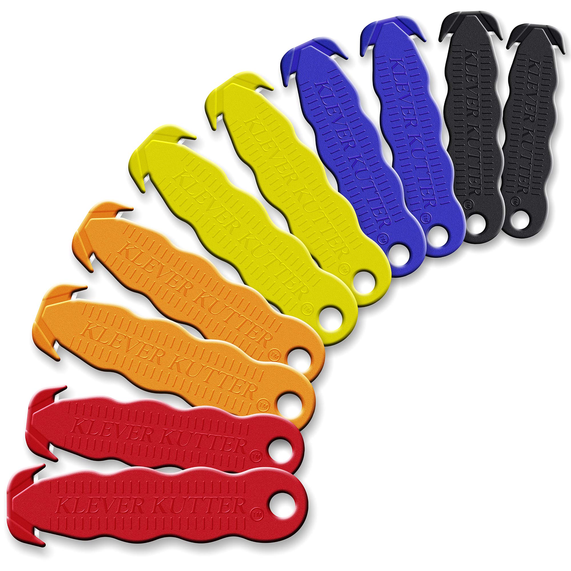 Klever Kutter stainless steel package opener for safe, easy box cutting.