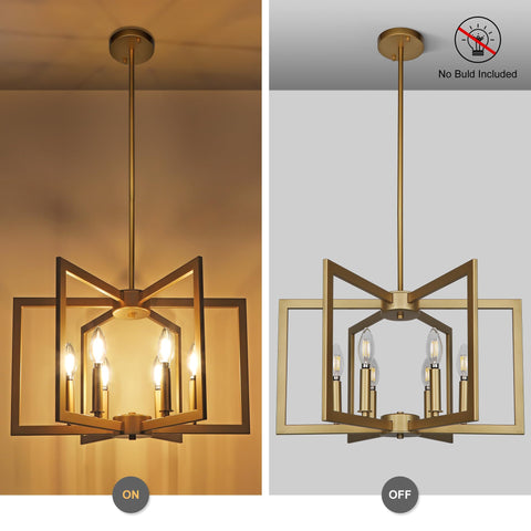 Klgxnrd adjustable-height chandelier fits sloped to flat ceilings