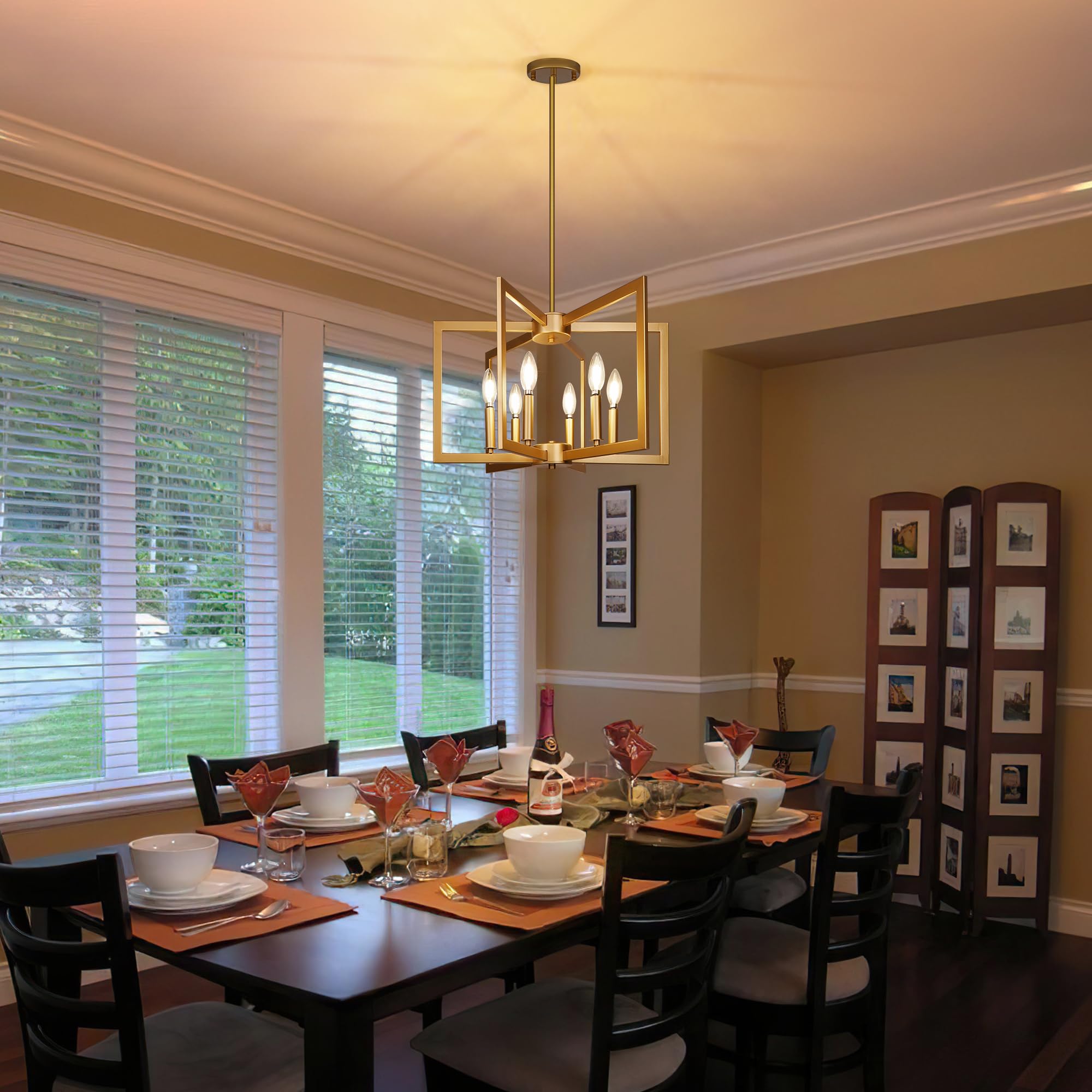Klgxnrd kitchen chandelier dimmable with compatible bulbs for mood lighting