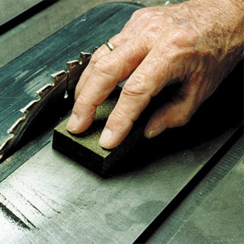 Klingspor Sandflex 3-pack rust removal on metal tools.