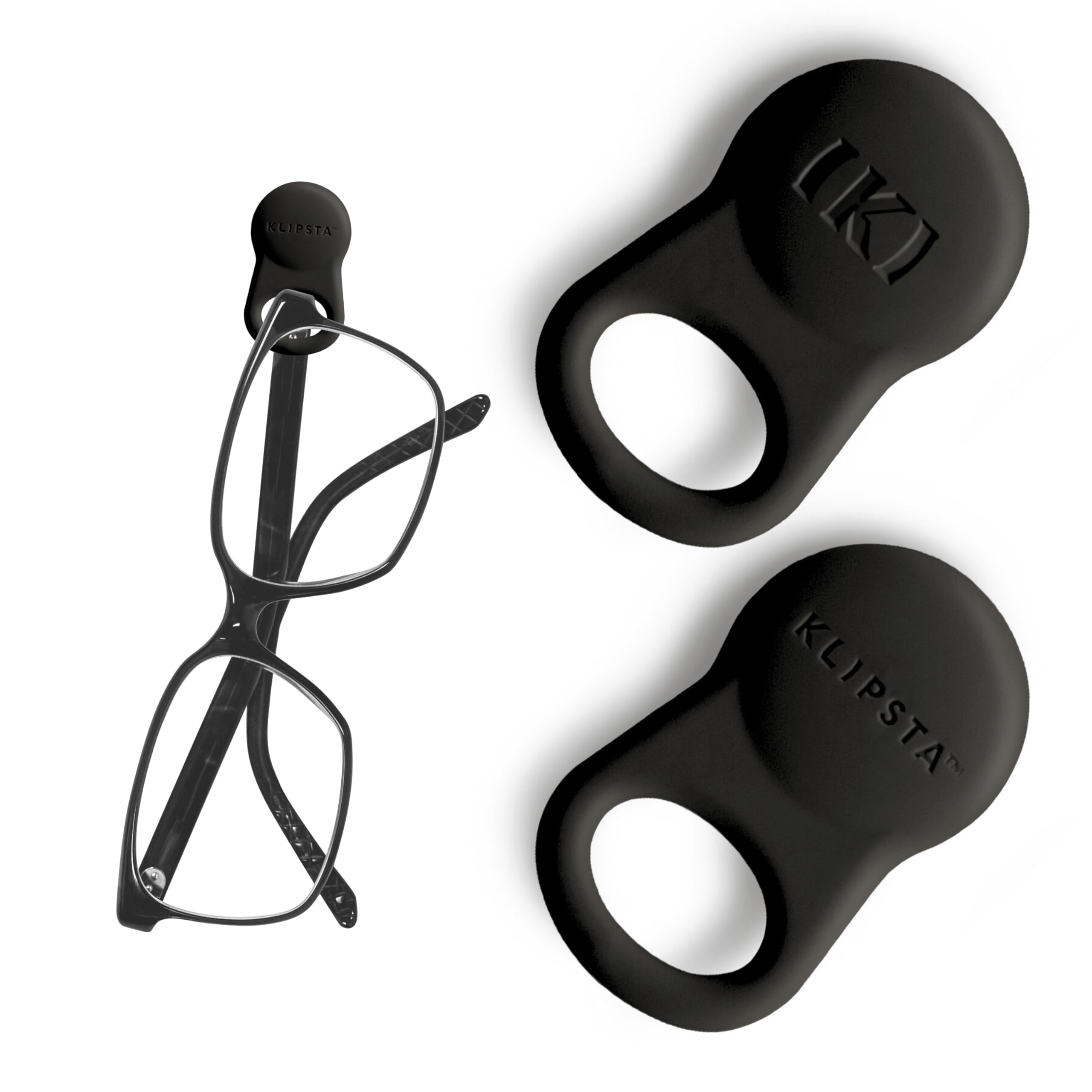 KLIPSTA SPEX glasses clips on clothing with secure magnetic hold.