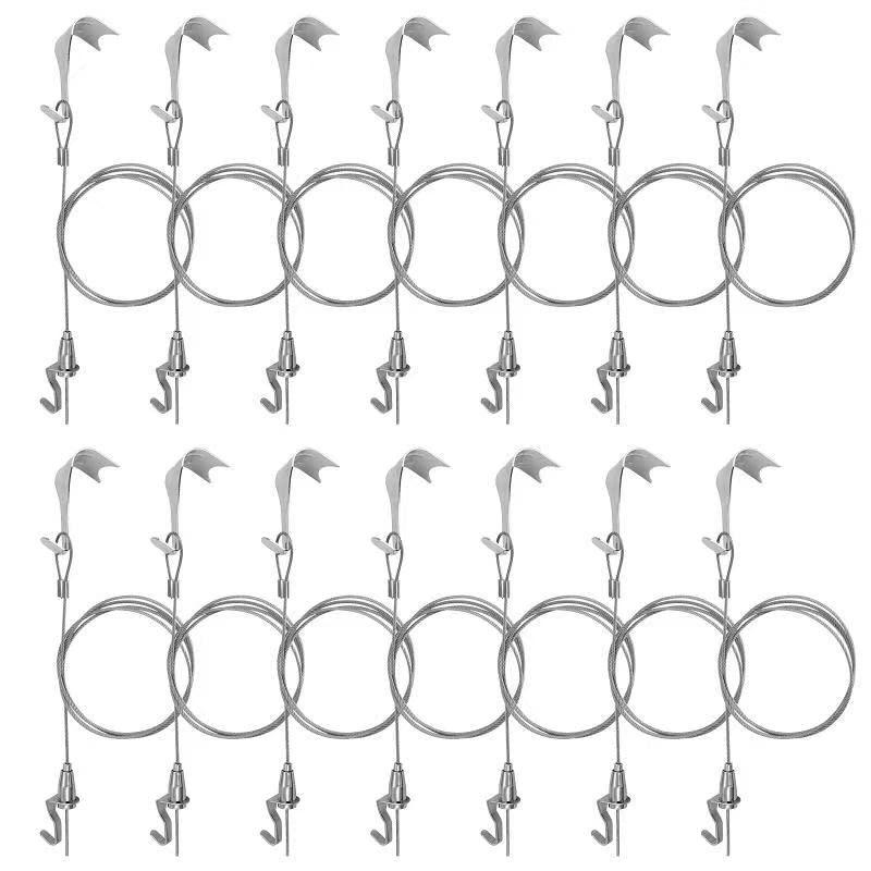 Klisdophe sturdy rail hook on nickel-plated rail supports frames up to 66 lb.