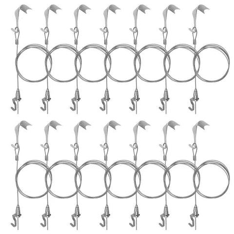 Klisdophe sturdy rail hook on nickel-plated rail supports frames up to 66 lb.