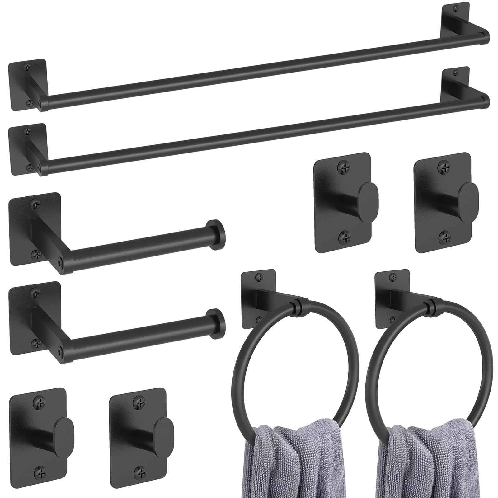 KLJKPA 10-piece bathroom set for organized spaces and cohesive style.