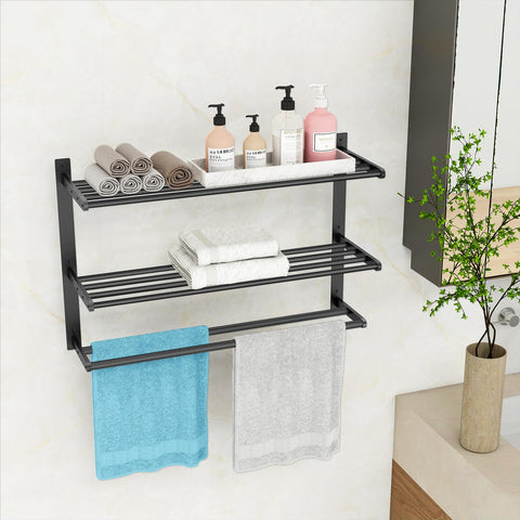 KLJKPA bottom double bar offers extra drying space for towels