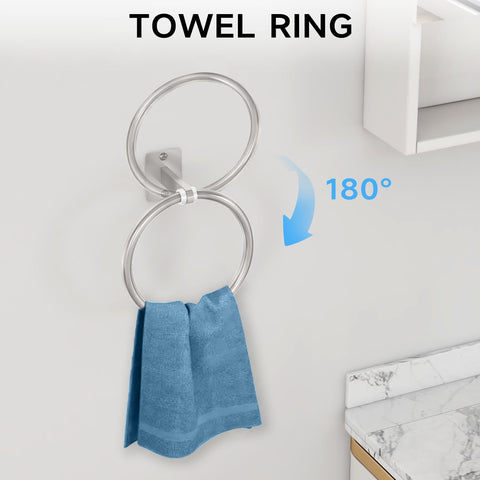 KLJKPA wall-mounted brushed nickel toilet paper holder installed on the wall