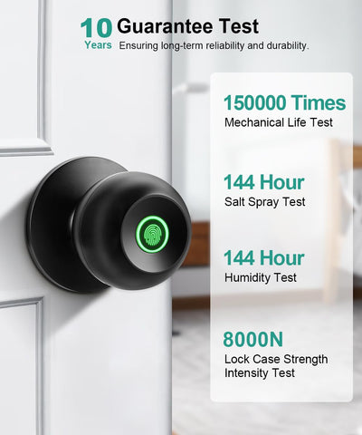 KLLOQUE battery indicator on the lock showing charge status