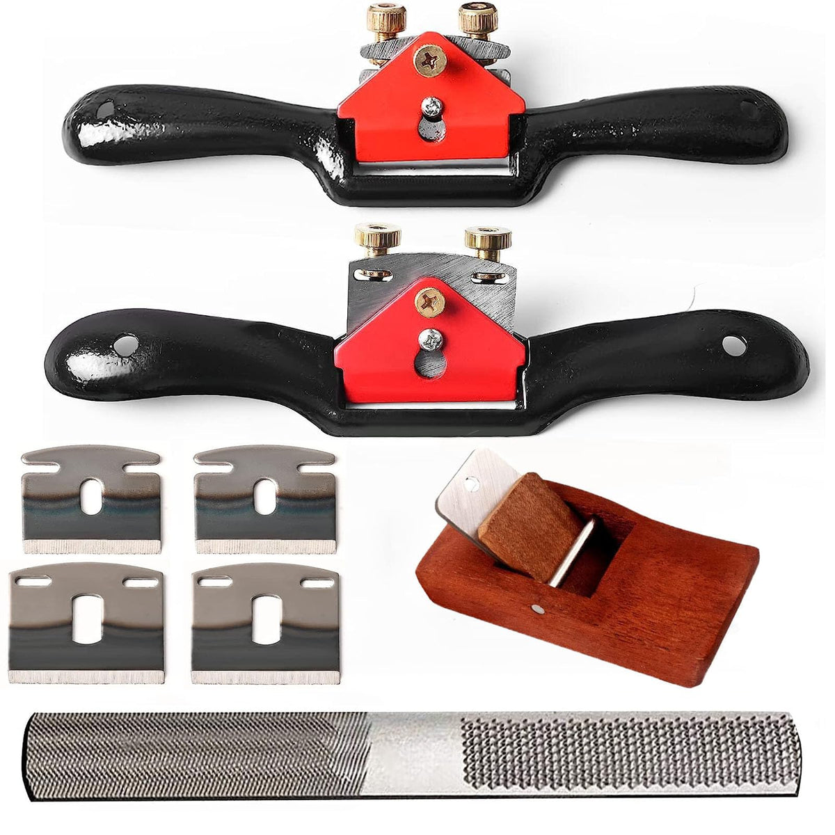 Klmnduo adjustable spokeshave set with two sizes for precise shaping