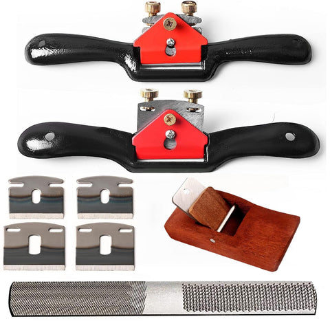 Klmnduo adjustable spokeshave set with two sizes for precise shaping