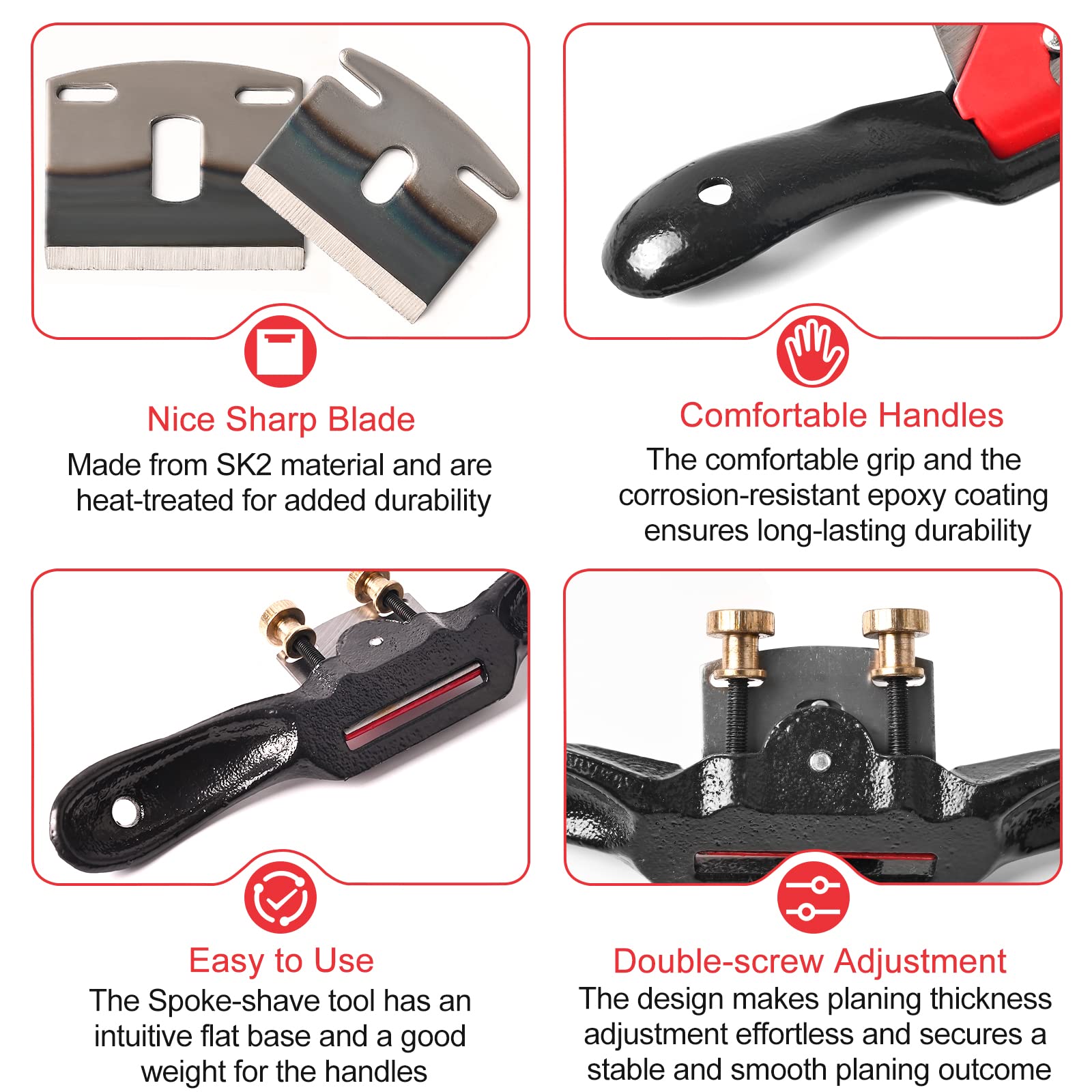 KLMNDUO spokeshave blade 43.8mm delivers precise cuts with durable edge.