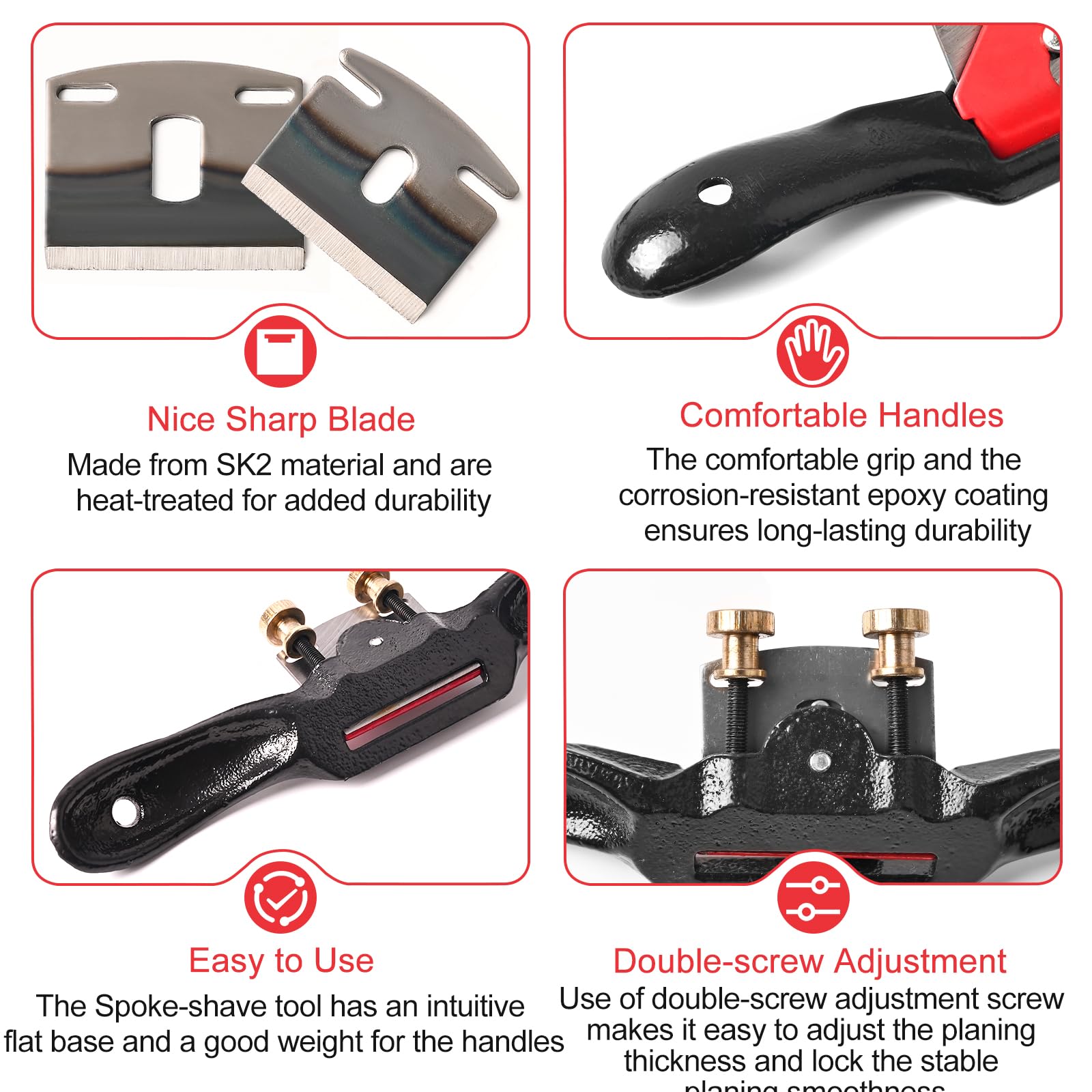 Ergonomic Klmnduo handles reduce fatigue during long carving sessions