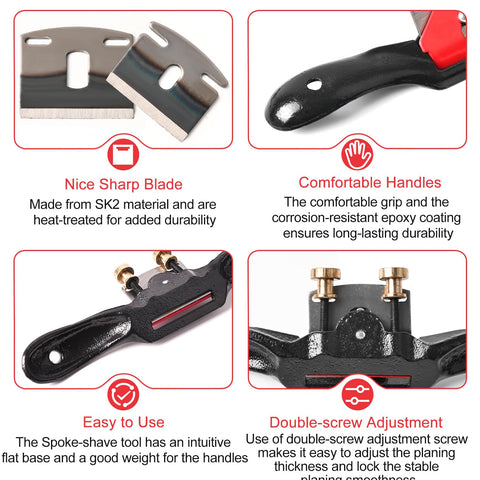 Ergonomic Klmnduo handles reduce fatigue during long carving sessions