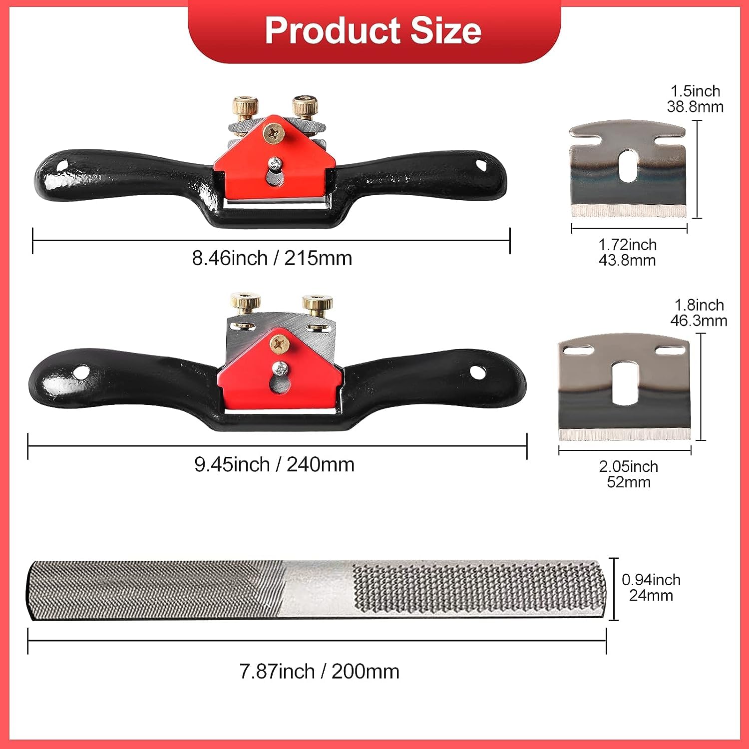 Klmnduo 4-in-1 wood rasp file shapes curves and flats efficiently