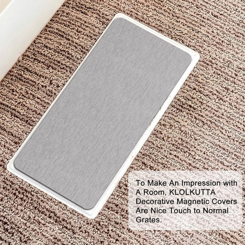 KLOLKUTTA white and grey six-pack vent cover set blends with modern interiors.