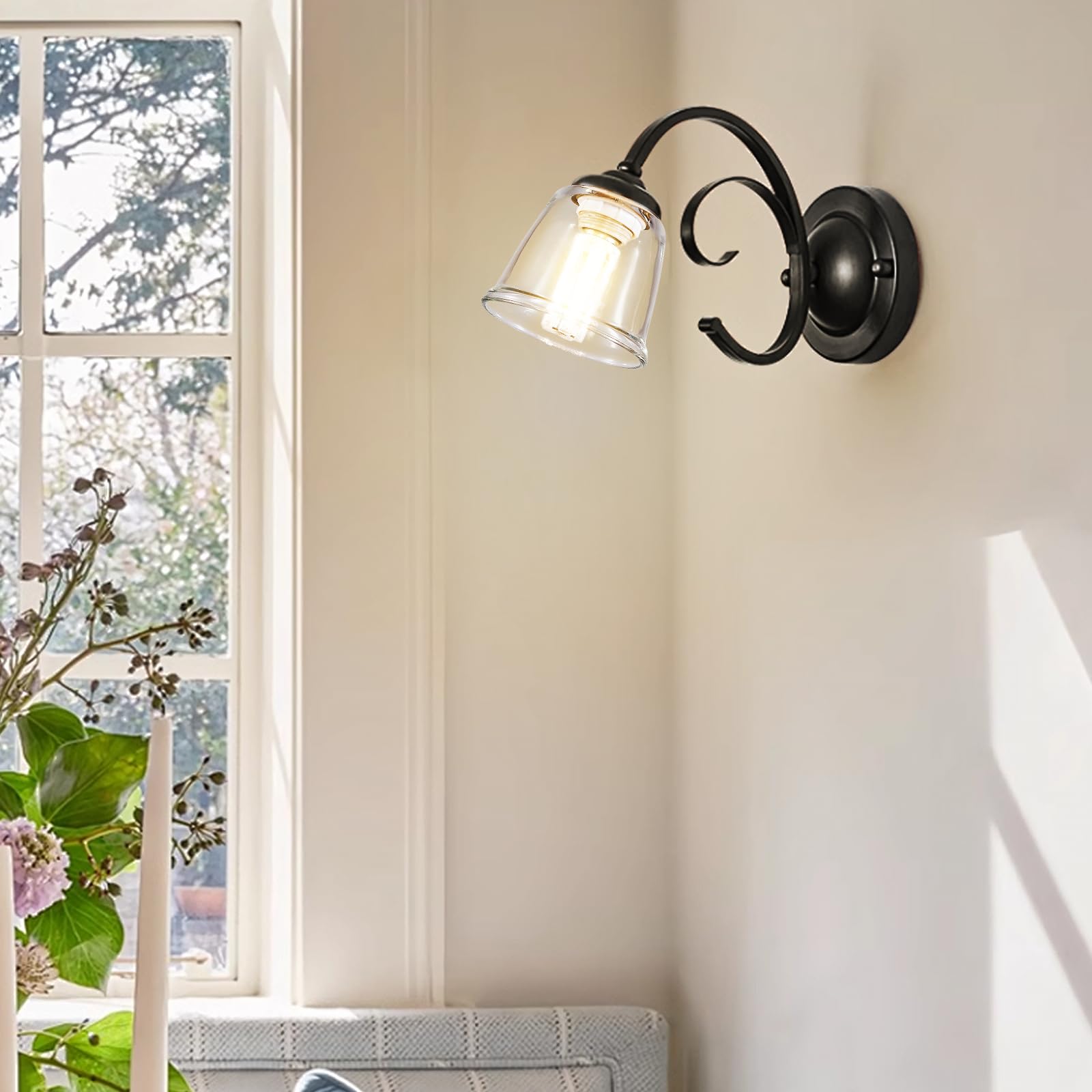 KLOSM chandelier or pendant shade with clear glass for refined lighting