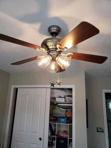 KLOSM domed clear glass shade adds modern warmth to fixtures