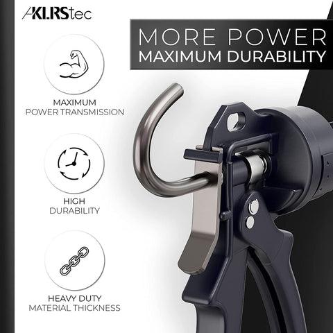 KLRS KLRStec caulking gun side view shows balanced grip for steady sealing on long jobs.