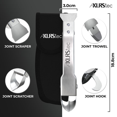 KLRS KLRStec 90-degree joint scraper removes residue from smooth surfaces.