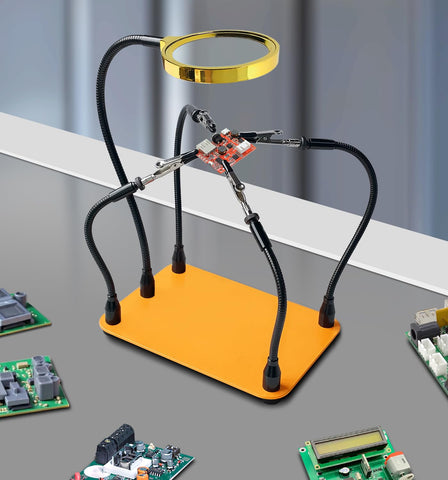 KLSKKJ Non-slip pads prevent surface scratches during soldering tasks.