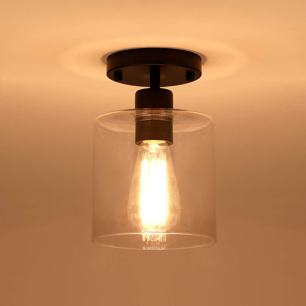 KLSS clear glass shade showcases the bulb for versatile ambiance