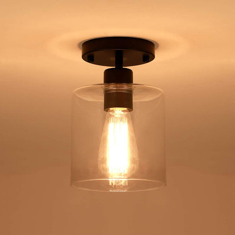 KLSS clear glass shade showcases the bulb for versatile ambiance