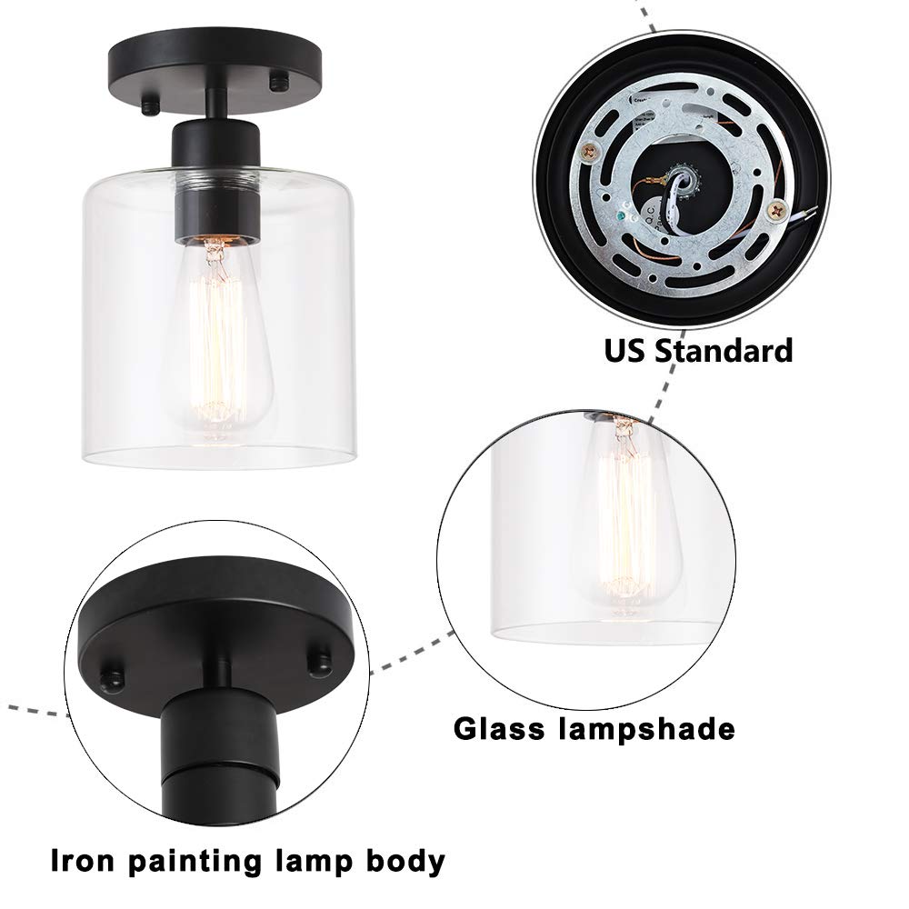 KLSS semi-flush mount base and hardware for quick US-box installation