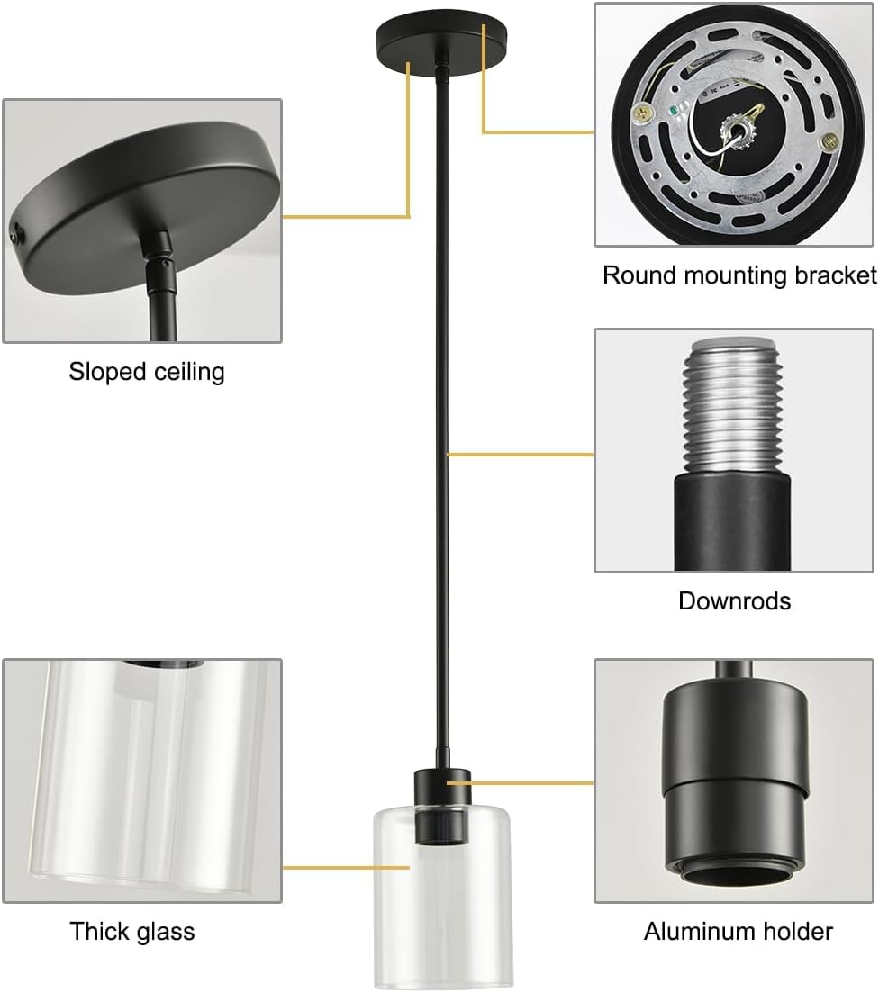 KLSS aluminum lamp holder for durable, modern build