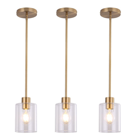 KLSS brass pendant light 12in stem assembly for versatile height options