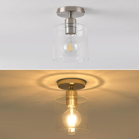 KLSS clear glass shade enhances bulb visibility and ambiance.