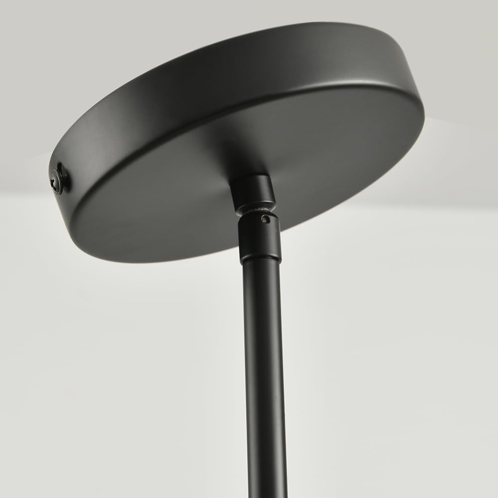 Clear seeded glass shade on KLSS pendant light with easy cleaning
