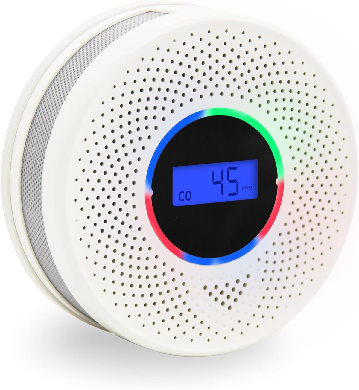 KLTsenaife 10-year battery wireless smoke and CO detector with dual sensors for home safety.