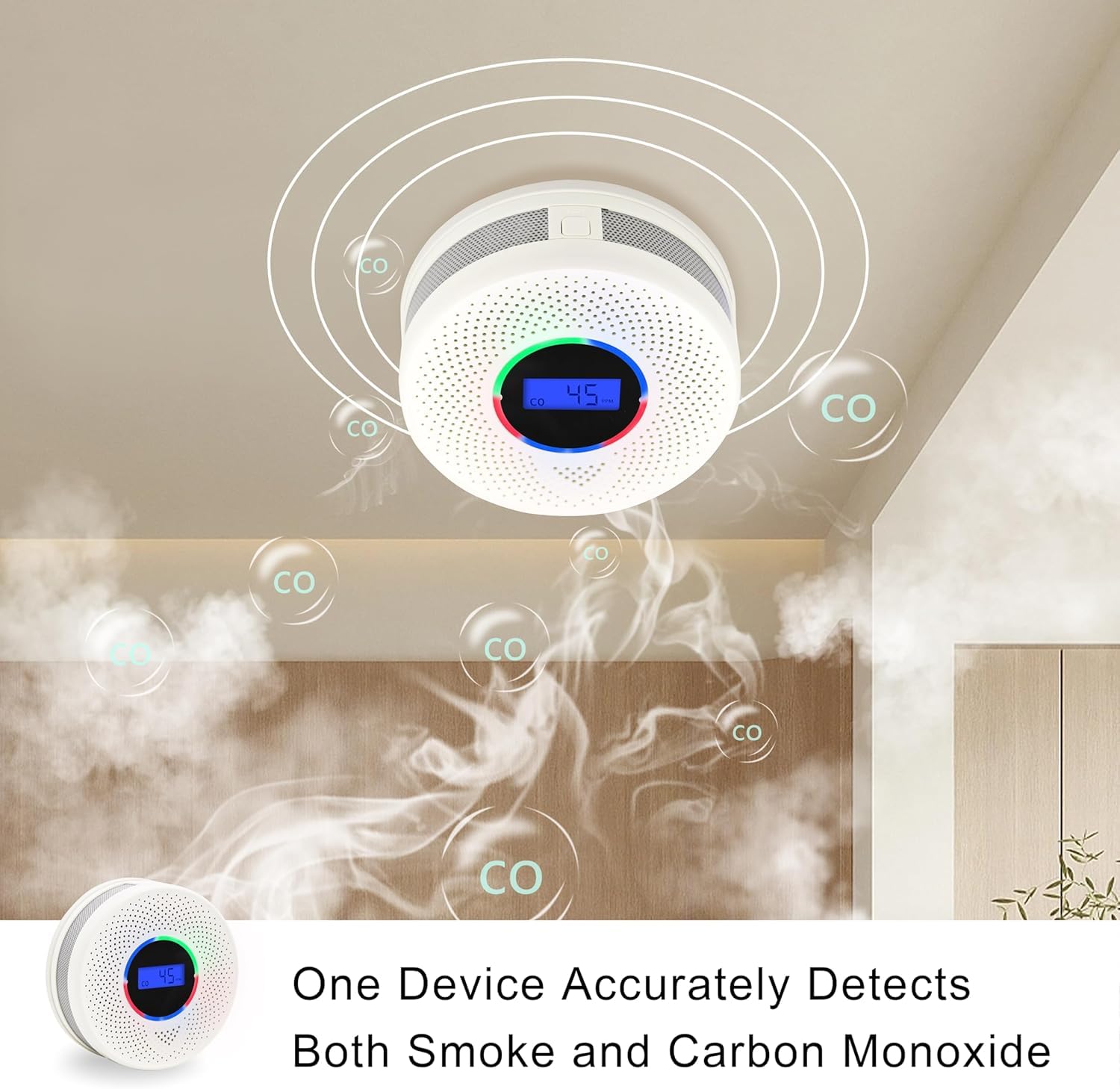 KLTsenaife 360-degree airflow design minimizes false alarms.