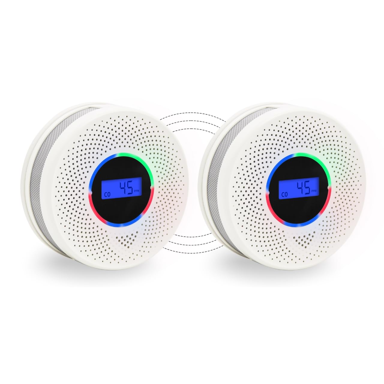 KLTsenaife 2-pack smoke and CO detector with 10-year battery for long-term protection.