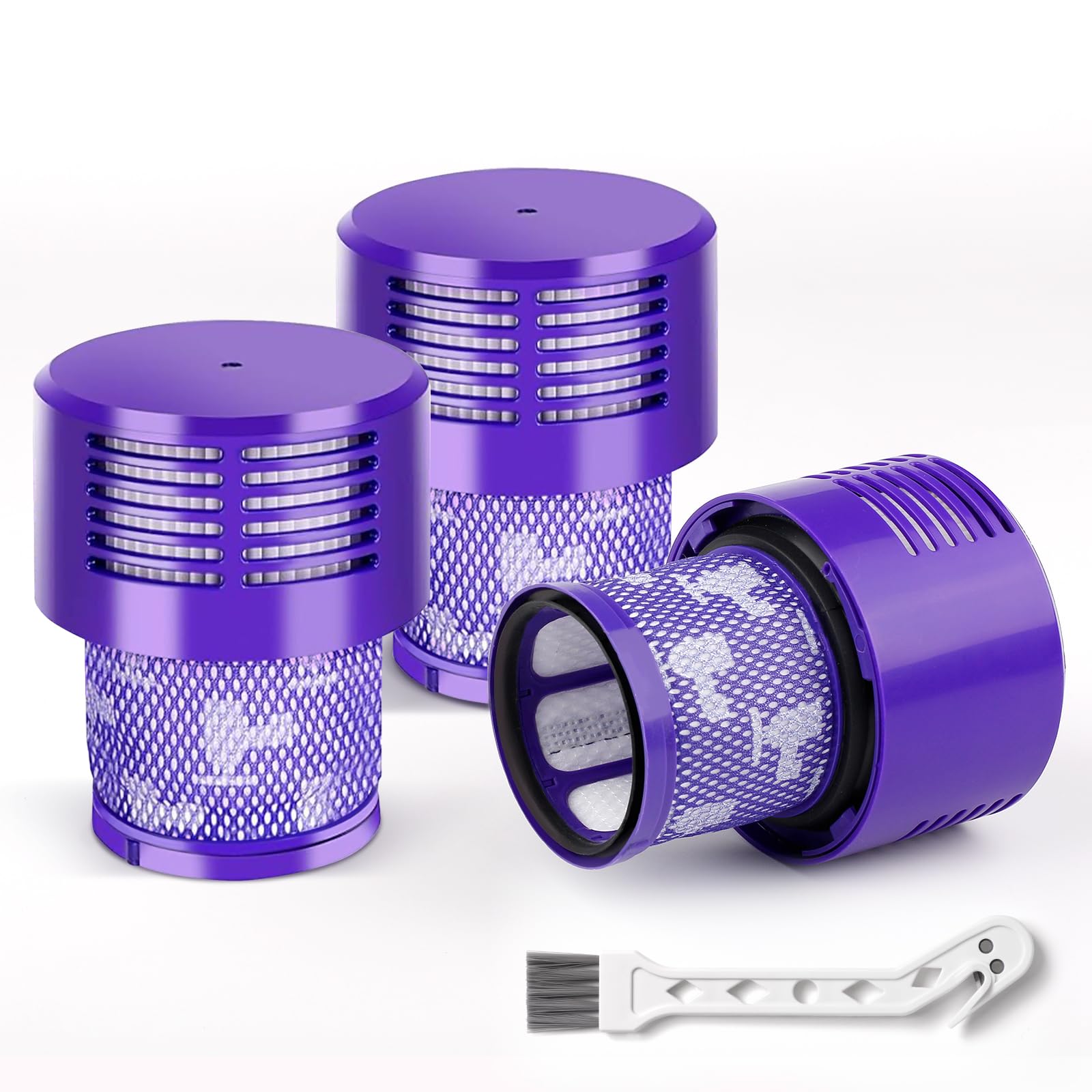 Klypticfit Dyson V10 filter pack enhances filtration for cleaner air and easier maintenance.