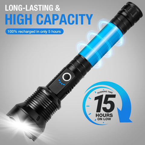 Kmivo flashlight battery indicator allows on-the-go charge awareness