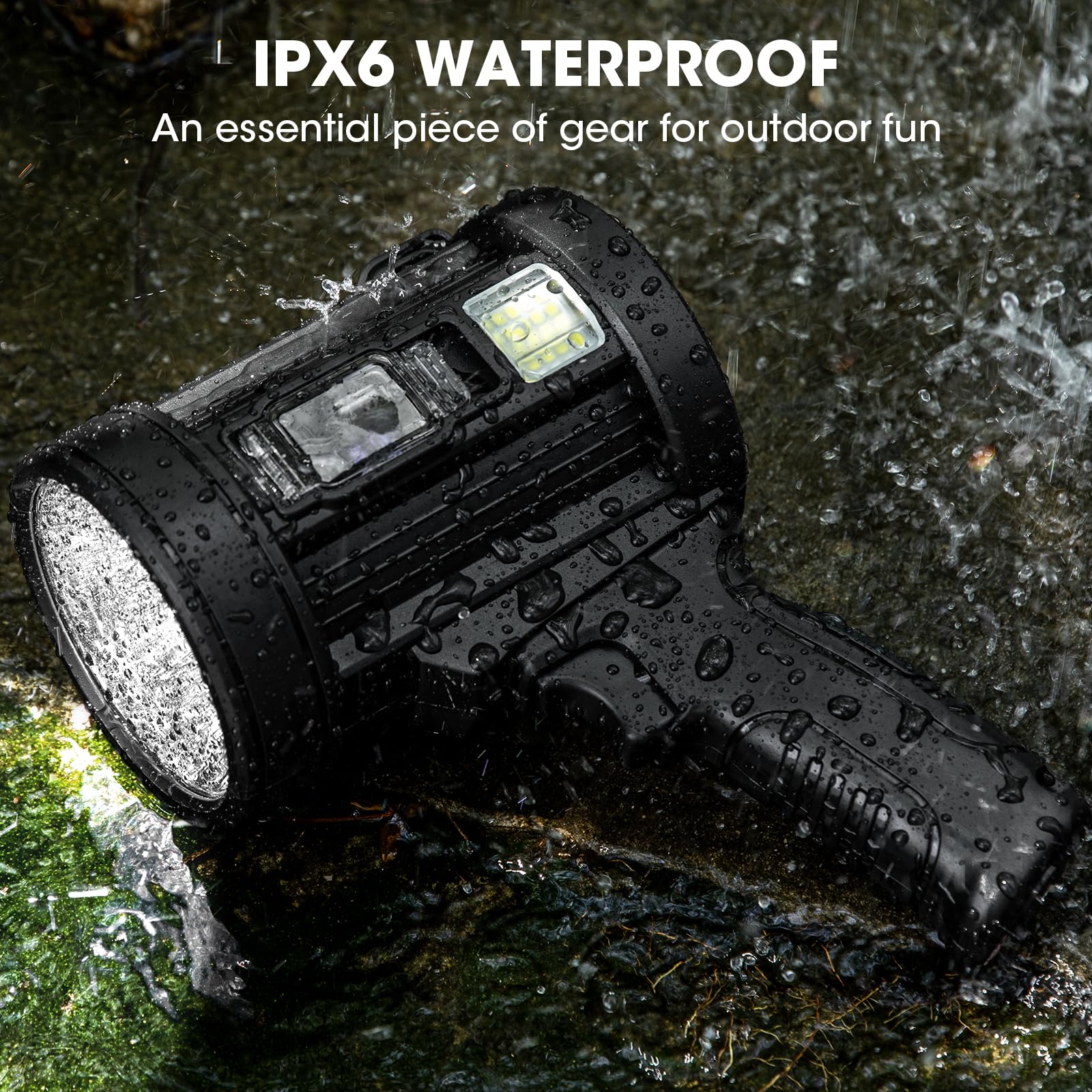 Kmivo IPX5 waterproof design withstands splashes in the field