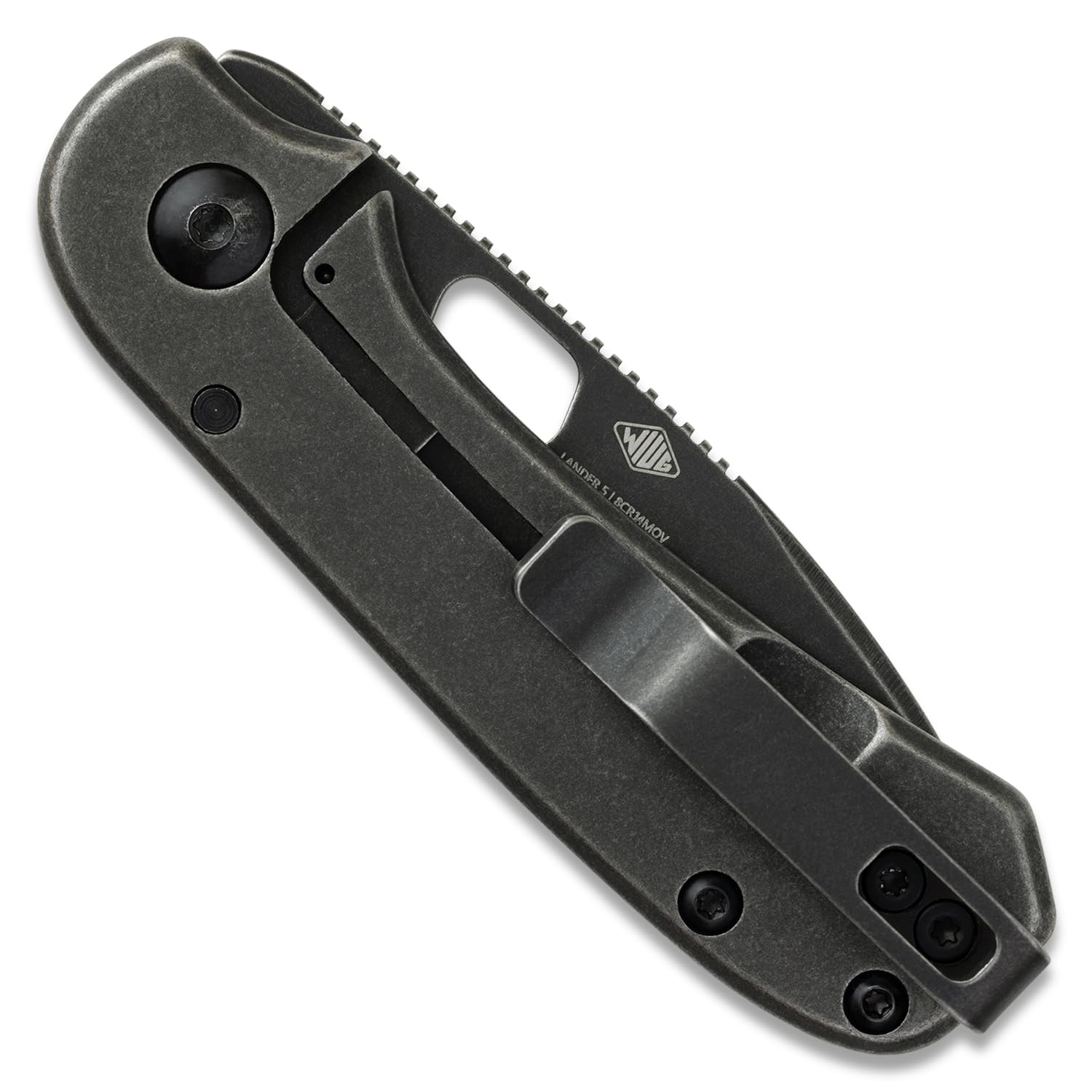 Knafs Lander 5 8CR14MoV blade delivers a sharp edge
