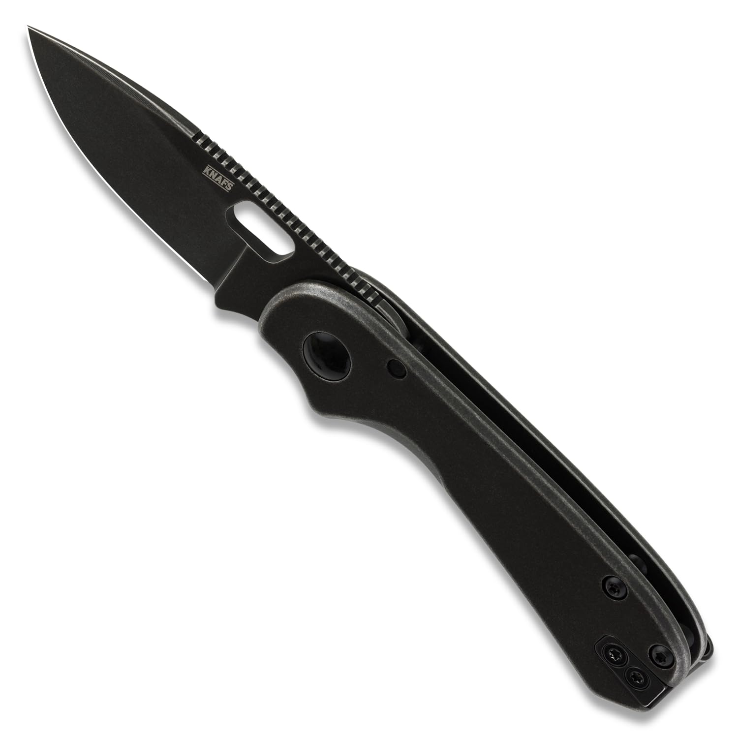 Knafs Lander 5 black stonewash finish hides wear during adventures