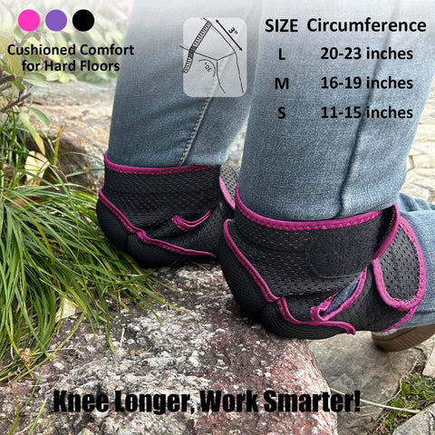 KneeCradle knee pads protect knees on concrete and other surfaces.