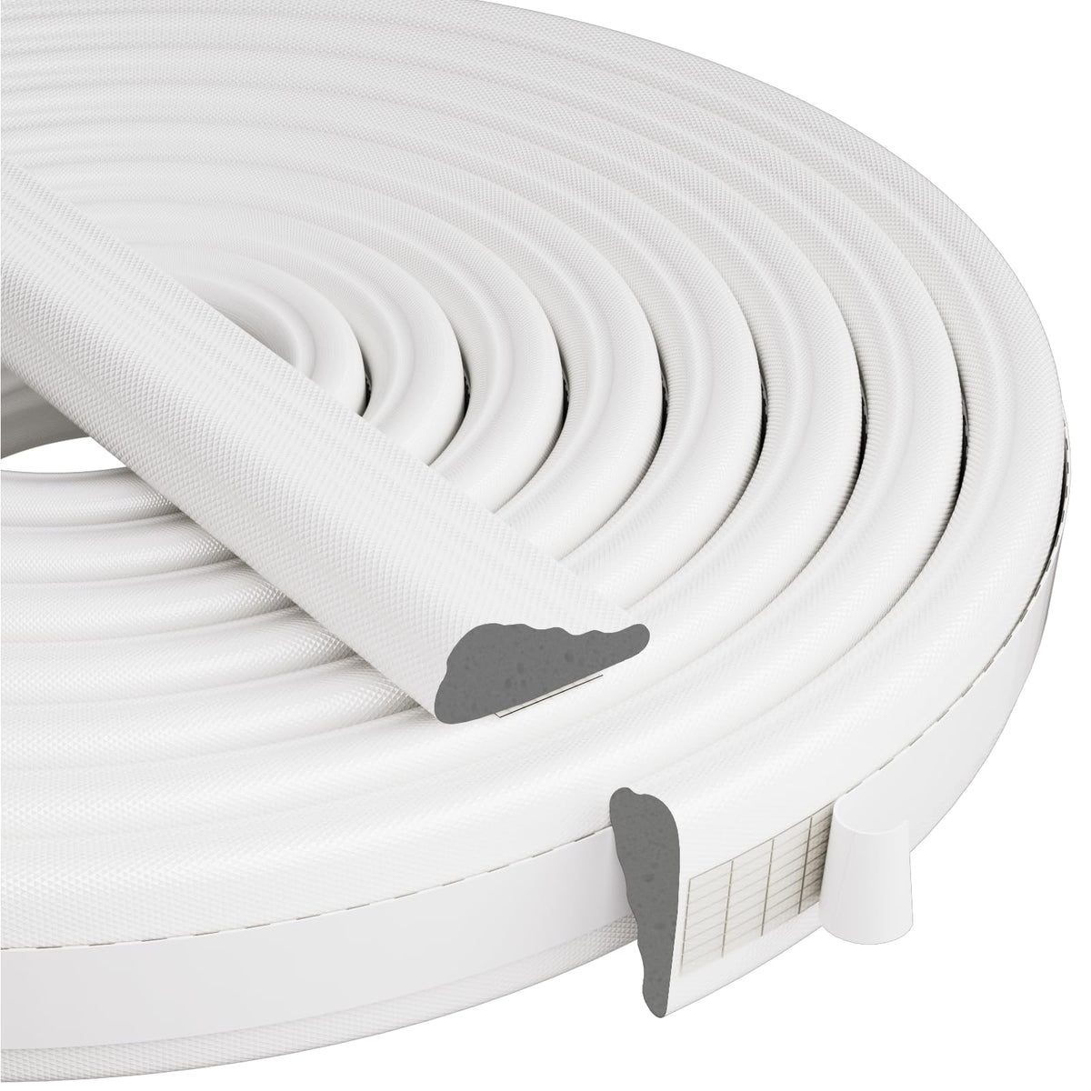 KNEELISA wedge seal white front view blocks drafts around exterior doors.