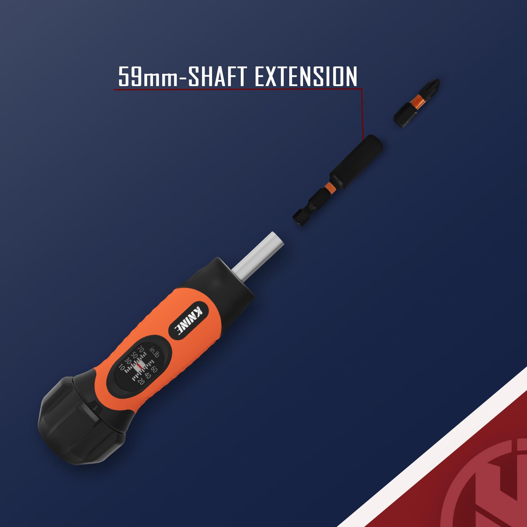 KNINE OUTDOORS orange toolkit stands out for quick identification