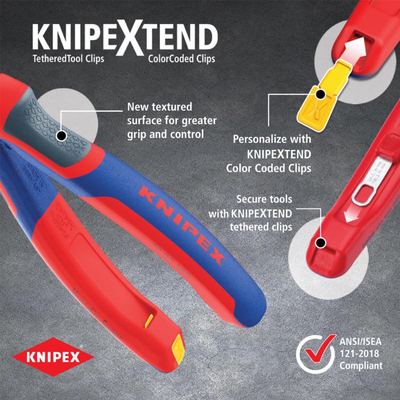 Slim profile design aids access in tight spots.